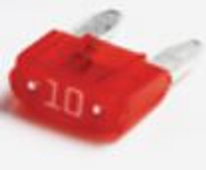High Performance Littelfuse Inc. Mini Fuse | 10 Amp Red Blade Pack Of 5 | Industry Standard for Circuit Protection