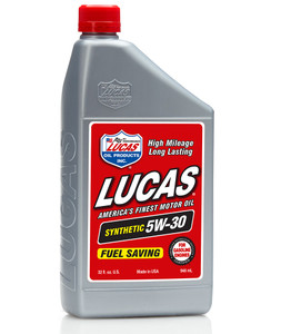 Lucas Oil Synthetic Racing Oil | SAE 5W-30 | High RPM Performance | 1 Quart | SN, ILSAC GF-5 Lucas Oil Synthetic Racing Oil | SAE 5W-30 | High RPM Performance | 1 Quart | SN, ILSAC GF-5