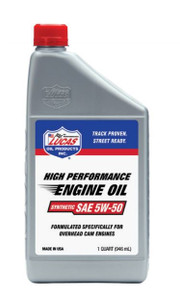 Lucas Oil Synthetic 5W-50 Quart | High RPM, Long Lasting Oil | For Motor Enthusiasts Lucas Oil Synthetic 5W-50 Quart | High RPM, Long Lasting Oil | For Motor Enthusiasts