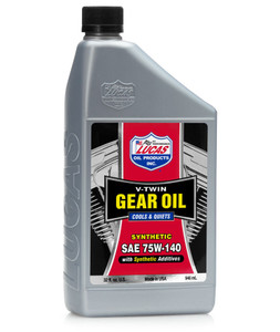 Lucas Oil SAE 75W-140 Gear Oil | High Performance Synthetic Blend | V-Twin Designed | 1 Quart Lucas Oil SAE 75W-140 Gear Oil | High Performance Synthetic Blend | V-Twin Designed | 1 Quart