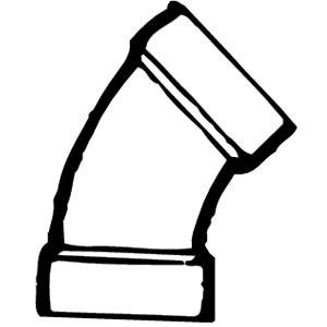 Premium 2 Inch ABS 22-1/2 Degree Elbow | Easy Install | USA Made