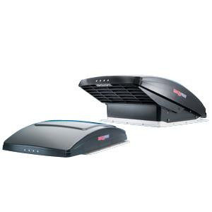 Upgrade Your RV with MaxxAir MaxxFan Deluxe Roof Vent | Manual Opening | 14x14 Inch | Smoke | Fan & Thermostat Included