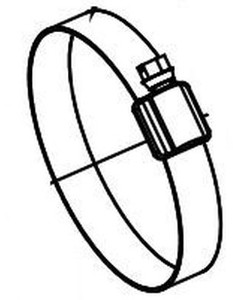 Secure Hose Clamp | Fits 2-9/16 to 3-1/2 Inch | Worm Gear Style Secure Hose Clamp | Fits 2-9/16 to 3-1/2 Inch | Worm Gear Style