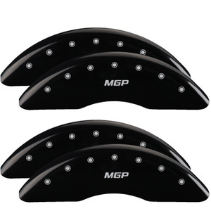 Upgrade Your GMC Sierra 2500 HD | MGP Caliper Covers Silver Logo | Set of 4