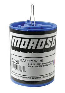 Secure Your Fasteners with Moroso 304 Stainless Steel Safety Wire | 0.032 Inch Diameter | 1 Pound