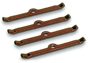 Durable Chrome Valve Cover Hold Down Tab Set | Steel 5/16 Inch Holes | 4 Tabs