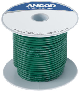 Ancor Green Marine Grade Stranded Conductor Primary Wire | Ultra Flexible, UV Resistant, 14 Gauge, 100ft Spool Ancor Green Marine Grade Stranded Conductor Primary Wire | Ultra Flexible, UV Resistant, 14 Gauge, 100ft Spool