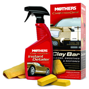 Mothers California Gold Paint Cleaner | Set of 3 Clay Bars, 16 oz Spray Bottle, Microfiber Towel Mothers California Gold Paint Cleaner | Set of 3 Clay Bars, 16 oz Spray Bottle, Microfiber Towel