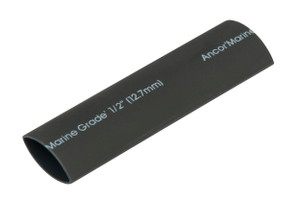 Ancor Marine Grade Heat Shrink Tubing | 1/2 Inch Diameter | 3 Inch Length | Black | Pack Of 3 Ancor Marine Grade Heat Shrink Tubing | 1/2 Inch Diameter | 3 Inch Length | Black | Pack Of 3