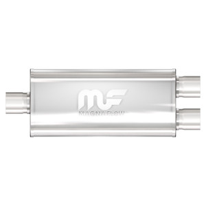 Magnaflow Performance Exhaust Muffler 12388 Single 3 Inch Center Inlet; Dual 2-1/2 Inch Outlets; 24 Inch Body/30 Inch Overall Length