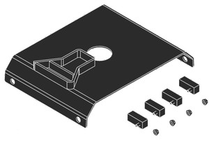 MOR/ryde Fifth Wheel Hitch Pin Box Adapter|For Pull Rite Super Glide|Heavy-Duty Skid Plate, Made in USA MOR/ryde Fifth Wheel Hitch Pin Box Adapter|For Pull Rite Super Glide|Heavy-Duty Skid Plate, Made in USA