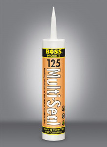 BOSS 125 Multi-Seal Caulk Sealant | All-Weather Adhesive | Ideal for Concrete/ Masonry Joints | Paintable | UV Resistant