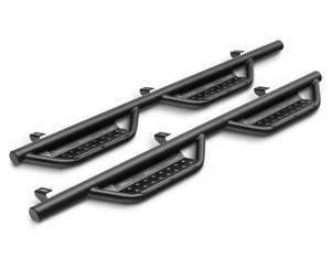 Enhance Your Ford's Style with N-Fab RS Series Nerf Bars | 2 Inch Round Bent Steel with Drop Down Steps