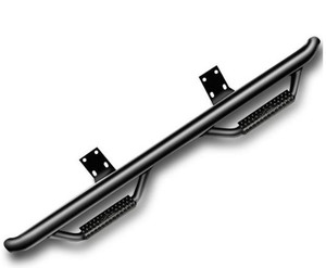 Enhance Your Vehicle with N-Fab Cab Length Nerf Bar | Patented Drop Down Steps | Strong and Stable 3 Inch Bent Steel Design