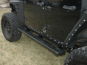 Unquestionably Strong Fusion Running Board | Stationary | Textured Powder Coat | Fit 2007-2018 Jeep Wrangler JK