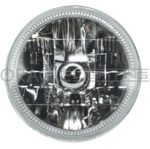 Oracle Lighting Headlight Assembly 6905-001 LED Bulb; Sealed Beam; H6024 LED; White Halo; 7 Inch Round; Chrome Housing; Single