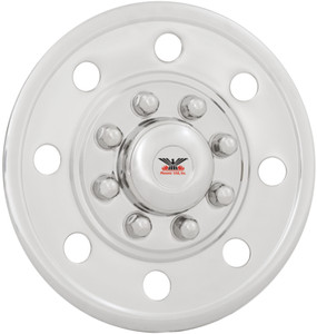 Phoenix USA Wheel Simulators | Fits 16 Inch 8 Lug Wheels | Polished Stainless Steel | Snap-On Set Of 4