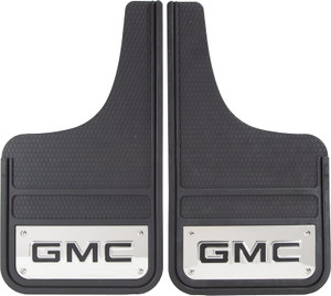 Enhance Your GMC with Universal 12x23 Inch Heavy Duty Mud Flaps | Set of 2 | Black Fiberglass Reinforced