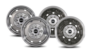 Ultimate Protection for Ford E-350 | Polished Stainless Steel Wheel Simulator Set Ultimate Protection for Ford E-350 | Polished Stainless Steel Wheel Simulator Set
