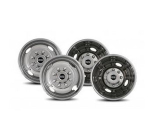 Get the Best Look for Your Rig with Pacific Dualies 19.5 Inch Stainless Steel Wheel Simulator | Set of 4