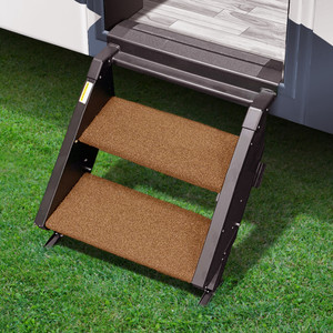 Enhance RV Entry with Prestofit 2 Piece Step Rug | Buckskin Brown, Fits MORryde StepAbove 2 Step Enhance RV Entry with Prestofit 2 Piece Step Rug | Buckskin Brown, Fits MORryde StepAbove 2 Step