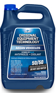 Peak 50/50 Pre-Diluted Engine Coolant | 1 Gallon | Protects Asian Vehicles Rust-Free | 5 Year/150,000-mile Guarantee