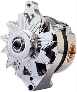 Upgrade to Powermaster Ford 1G Style Alternator | Chrome Finish | 65 Amp Output