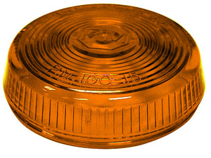 Replace Lens|Amber|Fits Peterson 100A/ R, 104A/ R|USA Made