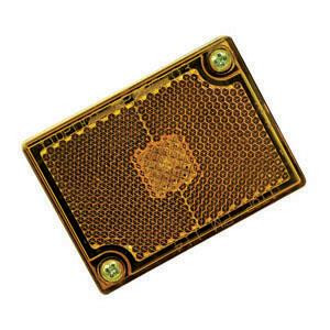 Peterson Mfg. Amber Rectangular Clearance Light | 15,000 Hr Bulb Life | Versatile Side Marker | Stud Mount