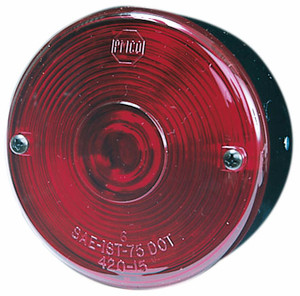 Peterson Mfg. Round Red Trailer Light | Stop/ Turn/ Tail | Stud-Mount | Made in USA