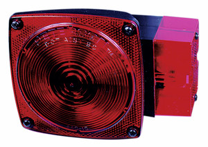 Peterson Mfg. Submersible Trailer Light | Stop/Turn/Tail Combo with Mounting Hardware | Incandescent Bulb, Red Lens | 5.94 x 4-1/2 Inch