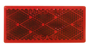 Peterson Mfg. USA Red Reflectors | Quick Mount Adhesive | FMVSS 108 | 3-1/8x1-3/8 Inch Peterson Mfg. USA Red Reflectors | Quick Mount Adhesive | FMVSS 108 | 3-1/8x1-3/8 Inch