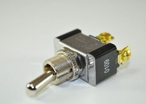 Durable 12V Toggle Switch | Heavy Duty Truck | 20 Amp | 2 Positions | Chrome Handle