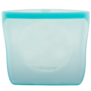 Progressive Silicone Food Storage Container | 3 Cups Capacity | Turquoise Zipper Closure Progressive Silicone Food Storage Container | 3 Cups Capacity | Turquoise Zipper Closure