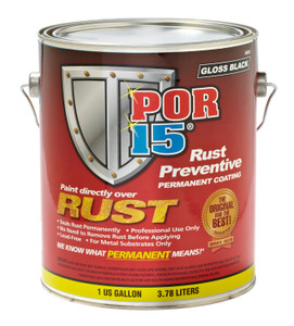 Gloss Black Rust Treatment | 1 Gallon Can | Automotive/ Industrial/ Marine Use | Chemical Resistant Gloss Black Rust Treatment | 1 Gallon Can | Automotive/ Industrial/ Marine Use | Chemical Resistant