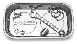 Never Lose a Part Again! Stainless Steel Magnetic Parts Tray | Holds Metal Parts/ Fasteners/ Tools | 9-1/2" x 5-1/2" | Strong Double Magnets Never Lose a Part Again! Stainless Steel Magnetic Parts Tray | Holds Metal Parts/ Fasteners/ Tools | 9-1/2" x 5-1/2" | Strong Double Magnets