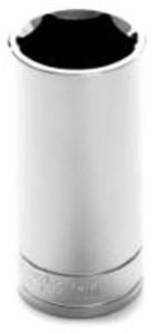 Performance Tool 1/2-Inch Drive Metric Deep Socket | 27mm 6 Point Chrome Vanadium Steel