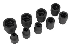 Ultimate Bolt Extractor Set | Chrome Molybdenum Steel | Patented Gripping Edges | Set of 9 Ultimate Bolt Extractor Set | Chrome Molybdenum Steel | Patented Gripping Edges | Set of 9