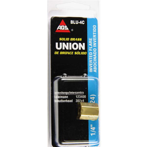 American Grease Stick Brake Line Fitting BLU-4C Use For Joining 1/4 Inch Domestic Brake Lines; 1/4 Inch Tube Size to 7/16-24 Inverted Flare; Natural; Gold; Brass; 1 Per Card American Grease Stick Brake Line Fitting BLU-4C Use For Joining 1/4 Inch Domestic Brake Lines; 1/4 Inch Tube Size to 7/16-24 Inverted Flare; Natural; Gold; Brass; 1 Per Card