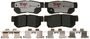 Raybestos Brakes Brake Pad EHT813H Element3; OE Replacement; Hybrid Technology; Includes Mounting Hardware