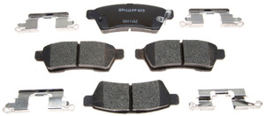 Premium Ceramic Brake Pad Set for Nissan Frontier,Xterra & Suzuki Equator 2005-2021 | R-Line Friction Match OE Design | Noise,Vibration,Harshness Reduction