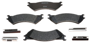 Raybestos Brakes Brake Pad MGD802MH R-Line; OE Replacement; Metallic; Includes Mounting Hardware