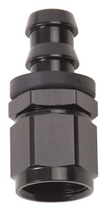 Lightweight Black Aluminum Hose End Fitting | -6 AN Straight Outlet | Easy to Assemble