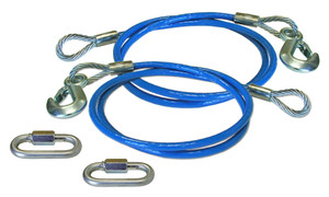 Roadmaster Trailer Safety Cables | Aircraft-Grade Galvanized Steel | Heavy-Duty Hooks | Set Of 2 Roadmaster Trailer Safety Cables | Aircraft-Grade Galvanized Steel | Heavy-Duty Hooks | Set Of 2