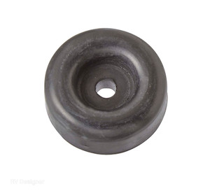 Universal Fit Black Round Door Stop Bumper | Made of Rubber | Easy Install | Universal Use