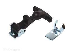 Black Rubber Hood Latch | Maintains Look, Easy Install | RV Designer