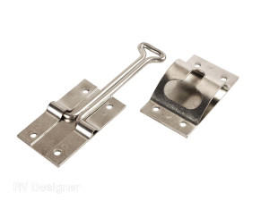 Secure RV Doors with Ease | T-Style Door Catch - Zinc | Easy Installation Secure RV Doors with Ease | T-Style Door Catch - Zinc | Easy Installation