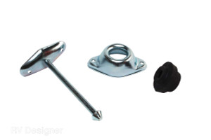 Secure RV Doors Open with Plunger Style Door Catch | 4 Inch Length | Heavy-Duty Metal