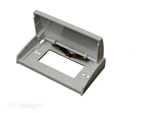 Ultimate RV Designer White Receptacle Cover | Weatherproof, GFCI Outlet Fit, Easy Install