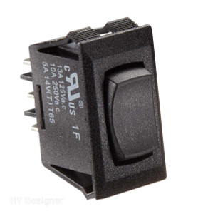 Reliable RV Designer Rocker Switch | Use for Lighting/ Water Heater/ Water Pump | 10 Amp SPDT | Easy Install